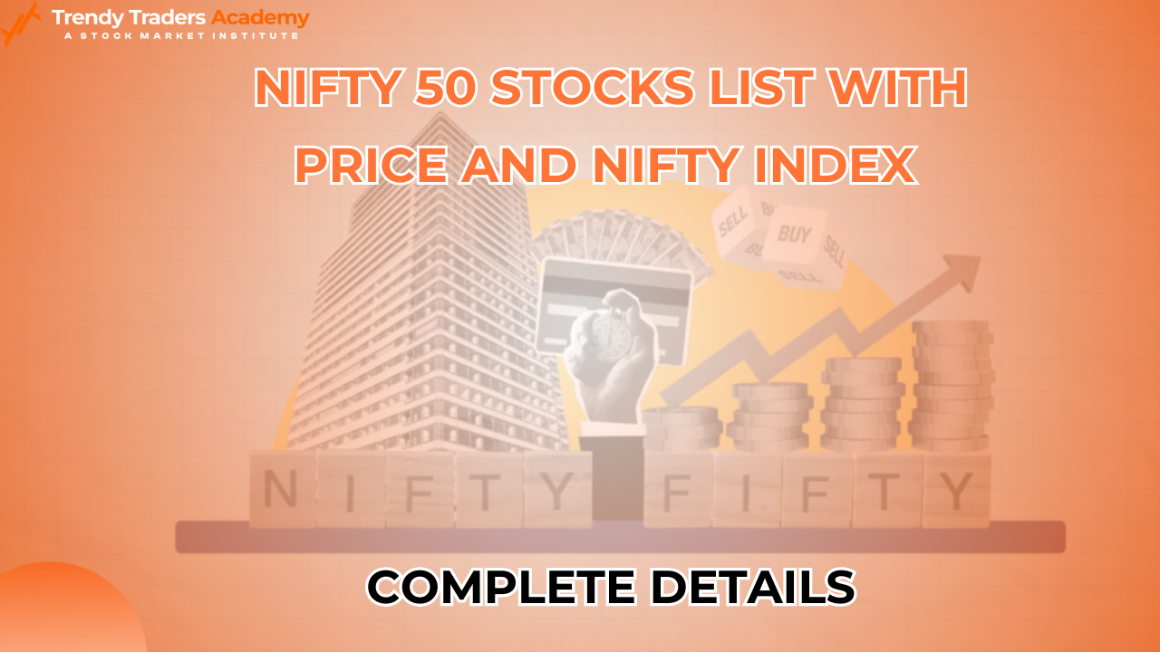 Top nifty 50 stocks list with price