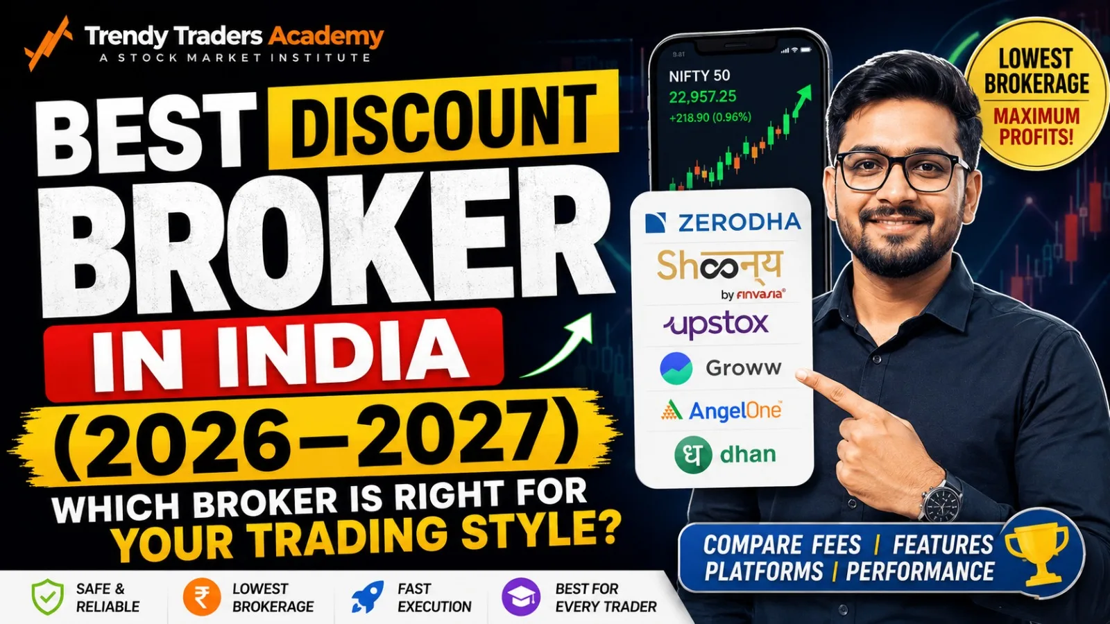discount brokers in india