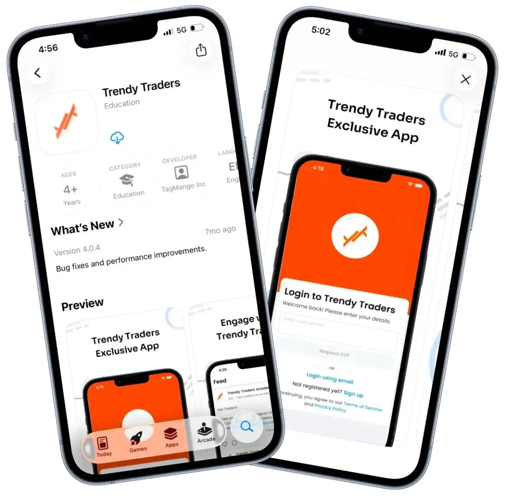 Trendy Traders mobile app